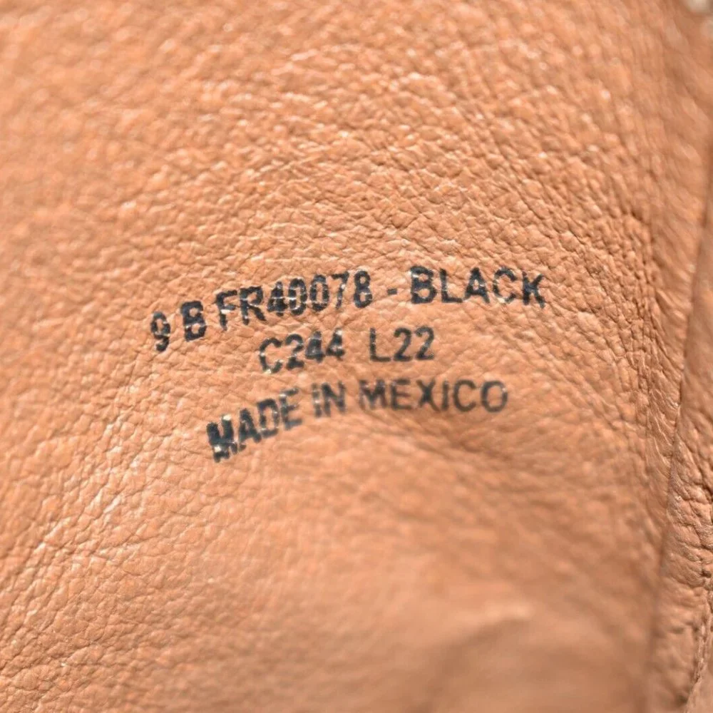 $280 FRYE VERONICA INSIDE ZIP BOOTIE BLACK CLASSIC CLEAN LEATHER 9 (ME28) - Picture 8 of 8